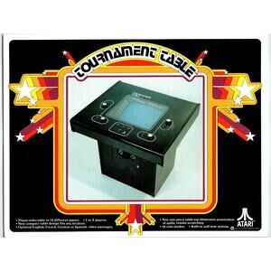 Tournament Table Arcade Video Game Flyer Original 1978 Retro Vintage Art 2 Sides